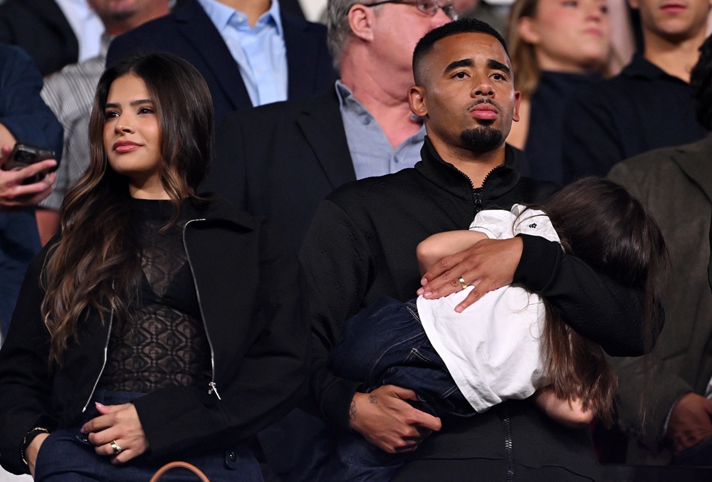 Gabriel Jesus of FC Barcelona looks on from the stands before the LaLiga EA Sports 2026/27 match between FC Barcelona and Rayo Vallecano de Madrid ...