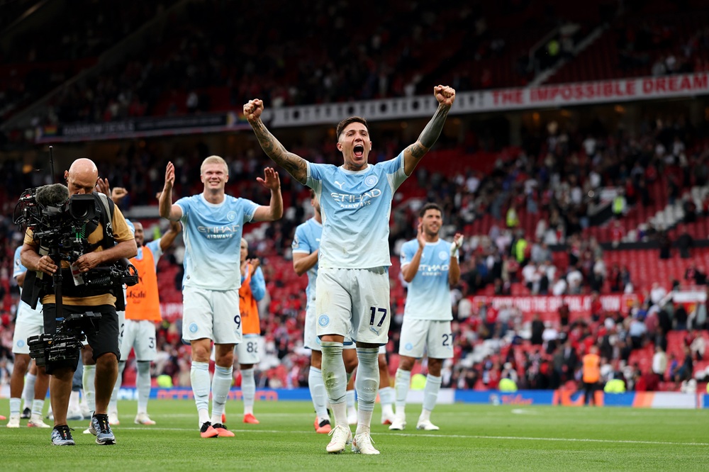 VAR who gave Manchester City goal is a Spurs fan 5 Enzo Fernandez of Manchester City celebrates after the Premier League 2026/27 match between Manchester United and Manchester City at Old Trafford on September 13, 2026 in Manchester, England. (Photo by Michael Regan/Getty Images)