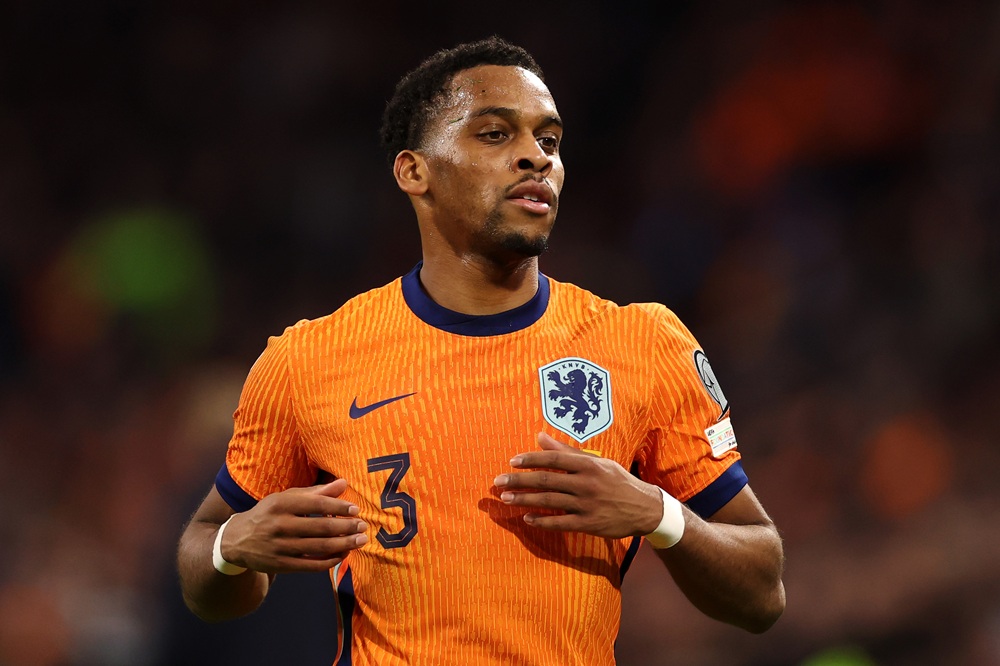 Why Arsenal international missed training on Tuesday 1 Jurrien Timber of Netherlands in action during the FIFA World Cup 2026 qualifier match between Netherlands and Lithuania at Johan Cruijff Arena on ...