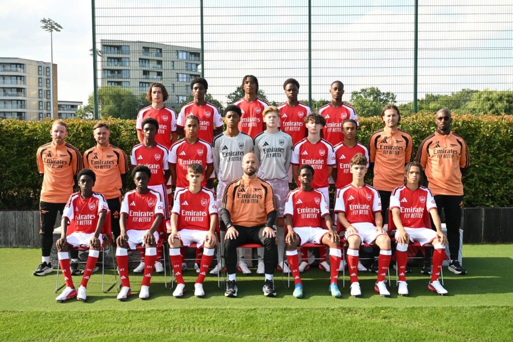 Arsenal's u16 Messi Cup squad (Photo via Arsenal.com)