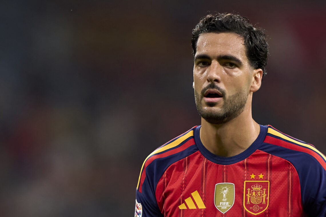 Mikel Merino of Spain looks on during the UEFA Nations League 2026/27 group phase match between Spain and Czechia at Carlos Tartiere on October 03,...