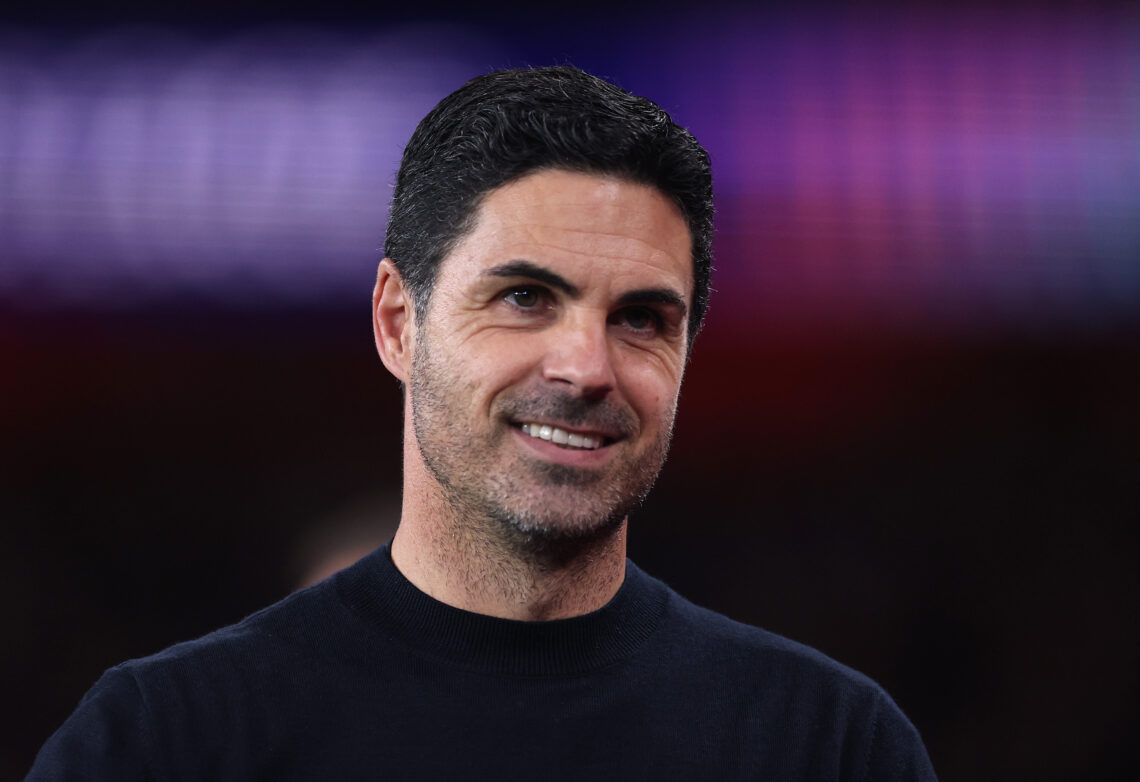 LONDON, ENGLAND - OCTOBER 13: Mikel Arteta, manager of Arsenal during the UEFA Champions League 2026/27 League Phase MD2 match between Arsenal FC a...