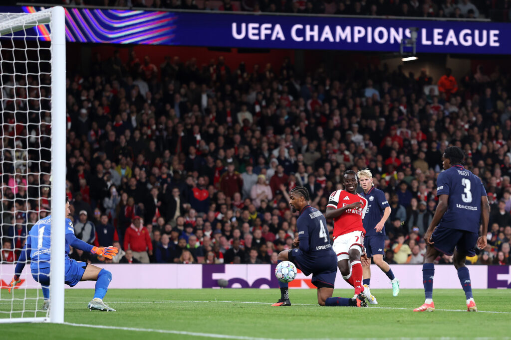 arsenal fc v losc lille uefa champions league 2026 27 league phase md2 17