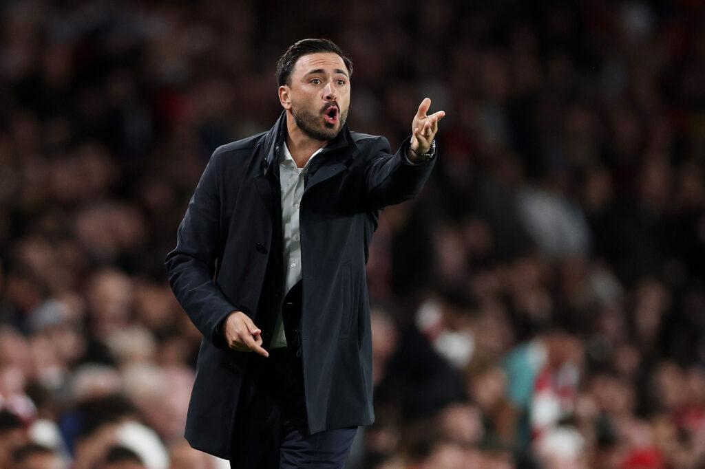 Lille blow chance to top Ligue 1 after Arsenal defeat 4 LONDON, ENGLAND - OCTOBER 13: Davide Ancelotti, Head Coach of LOSC Lille, reacts during the UEFA Champions League 2026/27 League Phase MD2 match between Arsenal FC and LOSC Lille at Arsenal Stadium on October 13, 2026 in London, England. (Photo by Justin Setterfield/Getty Images)