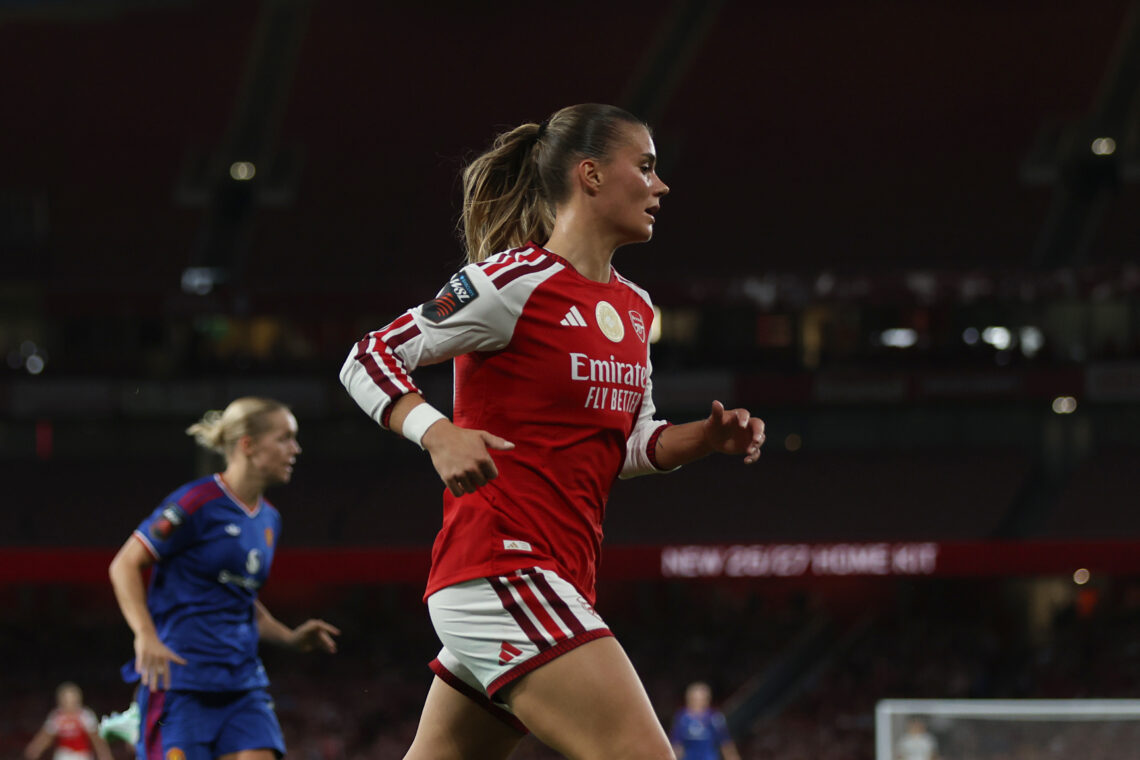 New Arsenal signing withdraws from international duty with 'knee problems' 1 LONDON, ENGLAND - SEPTEMBER 19: Selina Cerci of Arsenal FC during the Barclays Women's Super League 2026/27 match between Arsenal FC and Manchester...