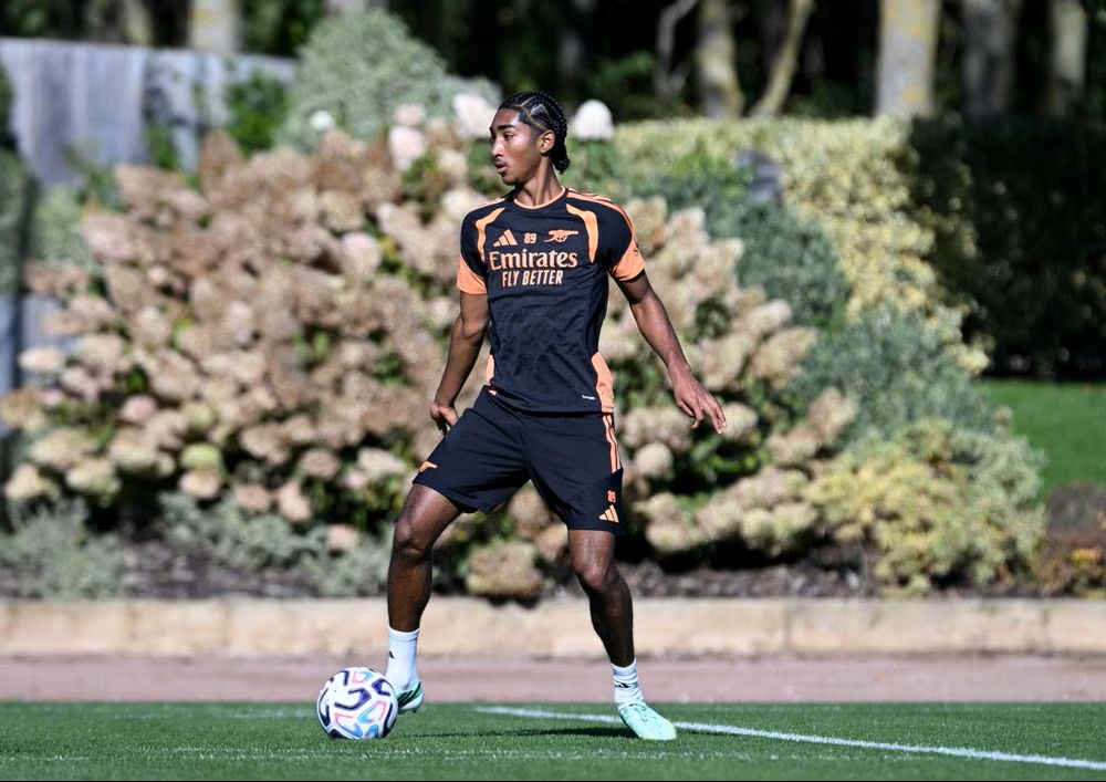 Marli Salmon in training with Arsenal (Photo via Arsenal.com)