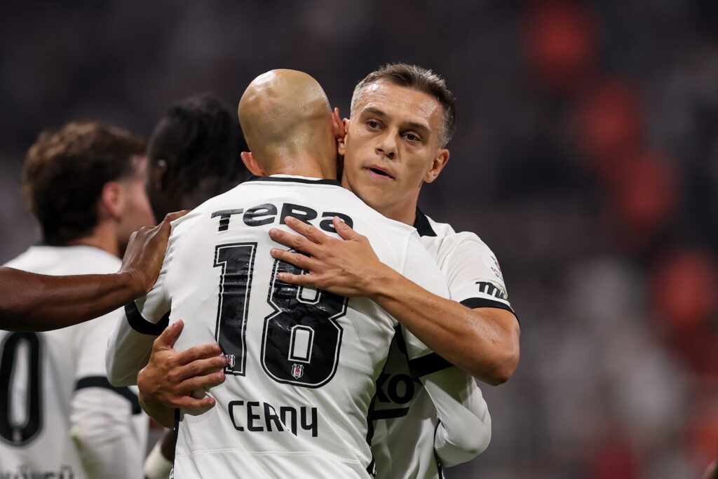 How has Leandro Trossard got on since leaving Arsenal? 2 ISTANBUL, TURKEY - AUGUST 16: Vaclav Cerny of Besiktas celebrates with his teammate Leandro Trossard after scoring his team's first goal during the Turkish Super League 2026/27 match between Besiktas JK and Eyüpspor at Tupras Stadium on August 16, 2026 in Istanbul, Turkey. (Photo by Ahmad Mora/Getty Images)