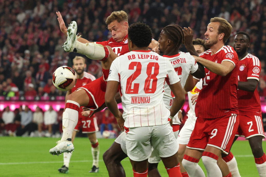 Bayern Munich deliver Arsenal warning ahead of Champions League clash 3 MUNICH, GERMANY - OCTOBER 17: Joshua Kimmich of FC Bayern München plays the ball during the Bundesliga 2026/27 match between FC Bayern München and RB Leipzig at Allianz Arena on October 17, 2026 in Munich, Germany. (Photo by Alexander Hassenstein/Getty Images)