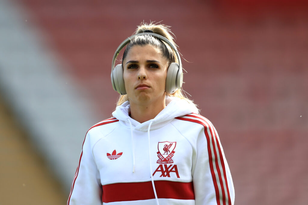 Mariona Caldentey replaced in Spain squad after hamstring injury that ‘doesn’t look good’ 3 LEIGH, ENGLAND - OCTOBER 03: Natalia Ramos Alvarez of Liverpool inspects the pitch before the Barclays Women's Super League 2026/27 match between Manchester United and Liverpool FC at Progress with Unity Stadium on October 03, 2026 in Leigh, England. (Photo by Jess Hornby/Getty Images)