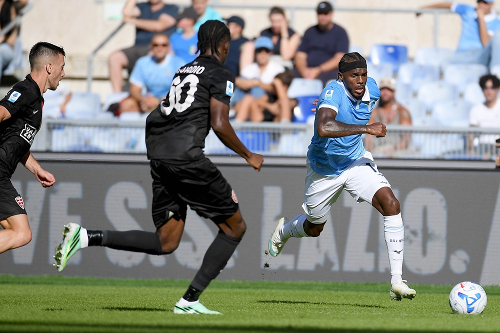 Nuno Tavares of SS Lazio in action during the Serie A match between SS Lazio and AC Monza at Stadio Olimpico on October 11, 2026 in Rome, Italy. (Photo by Marco Rosi - SS Lazio/Getty Images)