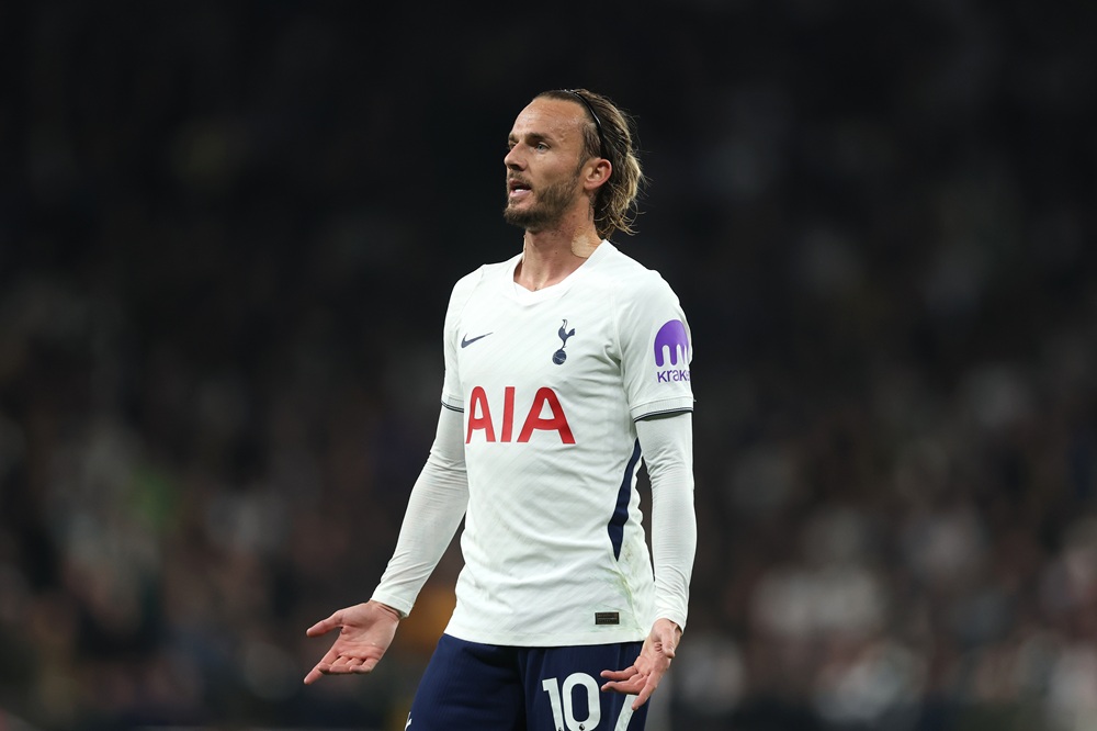 James Maddison of Tottenham Hotspur during the Premier League 2026/27 match between Tottenham Hotspur and Coventry City at Tottenham Hotspur Stadium on October 19, 2026 in London, England. (Photo by Alex Pantling/Getty Images)