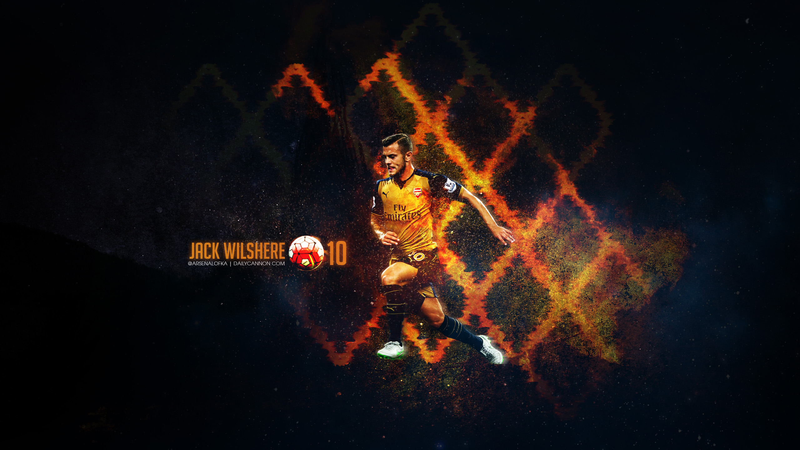 Wallpaper And Covers: Jack Wilshere In New Puma Away Kit