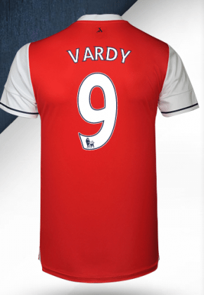 vardy england shirt