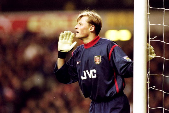 24 Jan 1999: Alex Manninger of Arsenal in action during the FA Cup Fourth round match against Wolverhampton Wanderers at Molineux Stadium, Wolverhampton, England. Mandatory Credit: Alex Livesey /Allsport