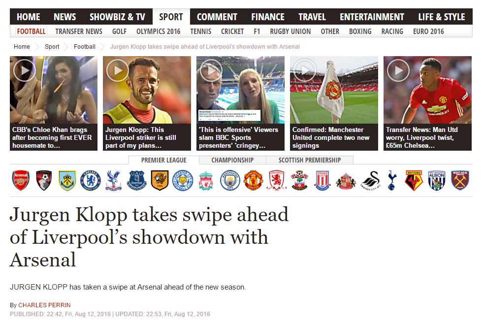 express klopp comments