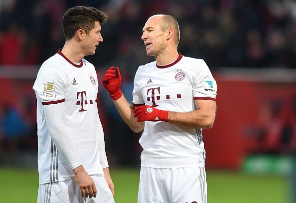Robert Lewandowski and Arjen Robben, Bayern's key danger men