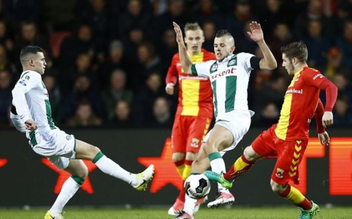 Crowley in action against FC Groningen
