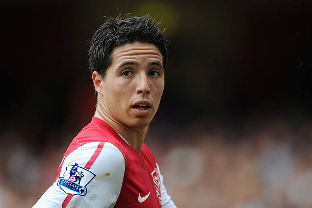 LONDON, ENGLAND - AUGUST 20: Samir Nasri of Arsenal looks on during the Barclays Premier League match between Arsenal and Liverpool at the Emirates Stadium on August 20, 2011 in London, England. (Photo by Michael Regan/Getty Images)