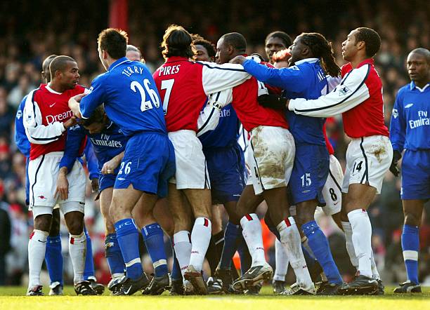 Arsenal and Chelsea on Boxing Day, 2001