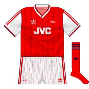 Arsenal kit 1986 88