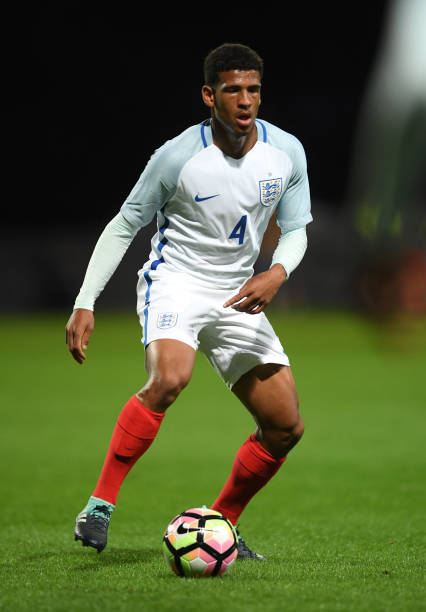 Marcus McGuane with the England youth teams