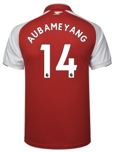 aubameyang shirt number arsenal