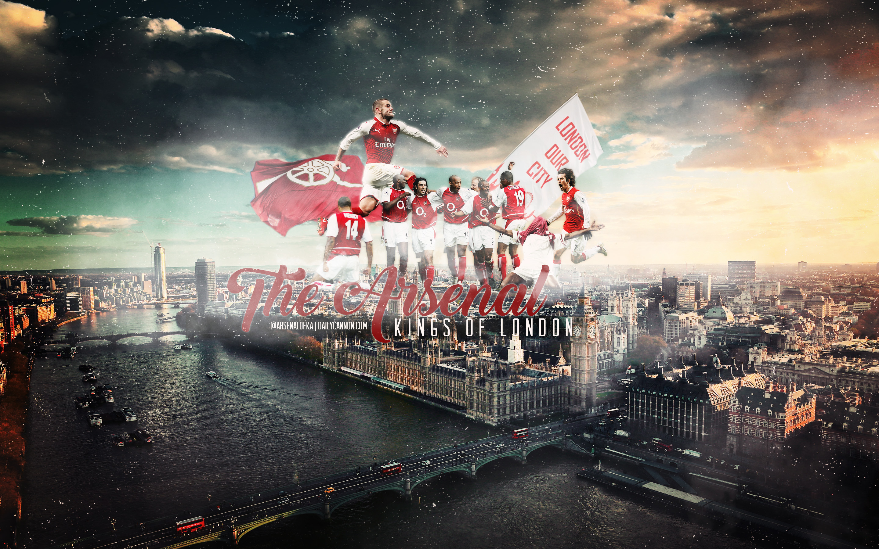 Arsenal Official Kings Of London wallpaper