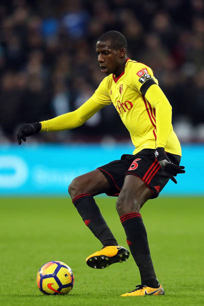 LONDON, ENGLAND - FEBRUARY 10: Abdoulaye Doucoure of Watford in action during the Premier League match between West Ham United and Watford at London Stadium on February 10, 2018 in London, England. (Photo by Bryn Lennon/Getty Images)