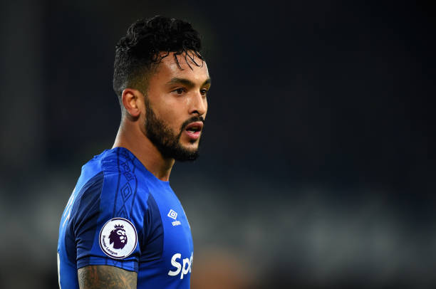 LIVERPOOL, ENGLAND - JANUARY 20: Theo Walcott of Everton during the Premier League match between Everton and West Bromwich Albion at Goodison Park on January 20, 2018 in Liverpool, England. (Photo by Tony Marshall/Getty Images)
