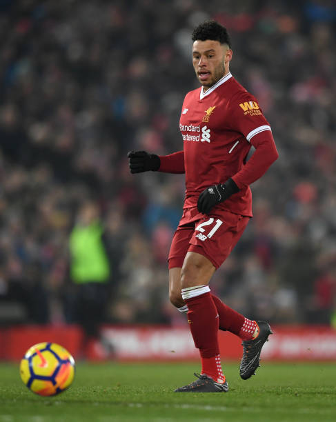Alex Oxlade-Chamberlain of Liverpool during the Premier League match between Liverpool and Newcastle United at Anfield on March 3, 2018 in Liverpool, England. (Photo by Gareth Copley/Getty Images)