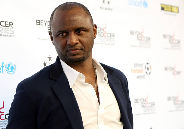 NEW YORK, NY - JUNE 22: Former professional football player and Western Union Pass Ambassador, Patrick Vieira, attends the Beyond Soccer Series Powered By streetfootballworld at Thomson Reuters Building on June 22, 2015 in New York City. (Photo by Monica Schipper/Getty Images for Beyond Soccer Series)
