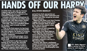 daily star 18 april 2018 harry maguire