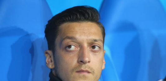 SOCHI, RUSSIA - JUNE 23: Mesut Oezil of Germany sit on the team bench during the 2018 FIFA World Cup Russia group F match between Germany and Sweden at Fisht Stadium on June 23, 2018 in Sochi, Russia. (Photo by Alexander Hassenstein/Getty Images)