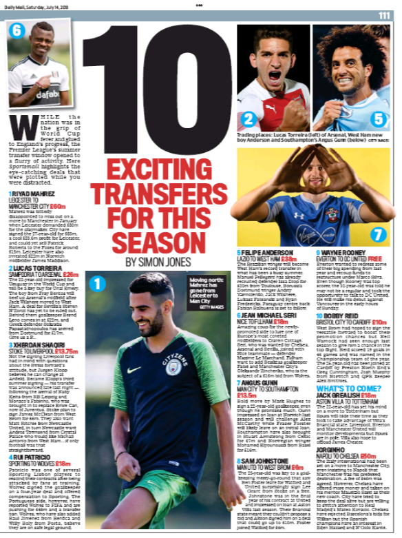 180714 daily mail 10 most exciting transfers