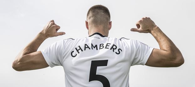 Which side will Calum Chambers be playing for in Arsenal's first game of the season? via Fulham FC
