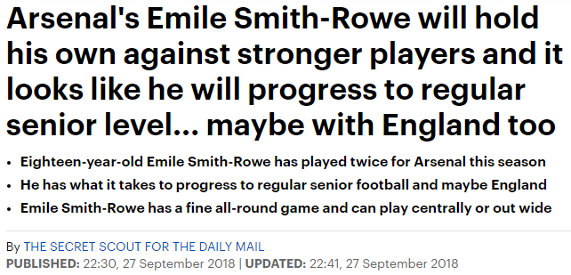 180927 daily mail secret scout emil smith rowe