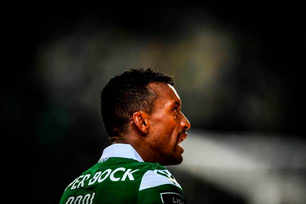 Sporting's forward Nani celebrates a goal during the Portuguese league football match between Sporting CP and Boavista FC at the Jose Alvalade stadium in Lisbon on October 28, 2018. (Photo by PATRICIA DE MELO MOREIRA / AFP) (Photo credit should read PATRICIA DE MELO MOREIRA/AFP/Getty Images)
