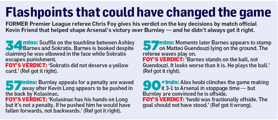 181223 mail on sunday arsenal burnley flashpoints