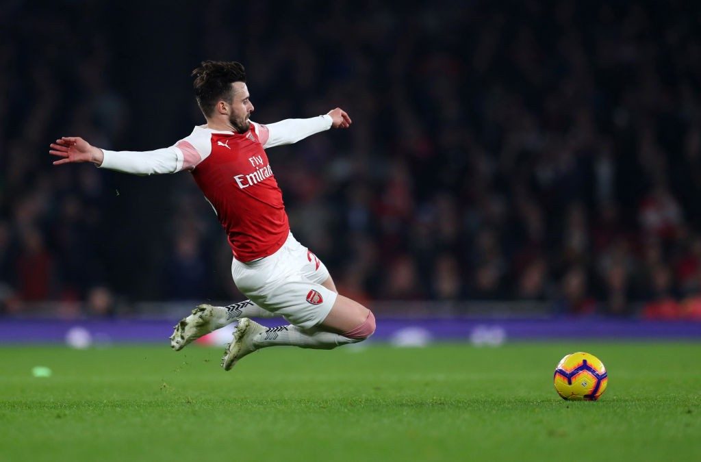 LONDON, ENGLAND - FEBRUARY 27: Carl Jenkinson of Arsenal during the Premier League match between Arsenal FC and AFC Bournemouth at Emirates Stadium on February 27, 2019 in London, United Kingdom. (Photo by Catherine Ivill/Getty Images)
