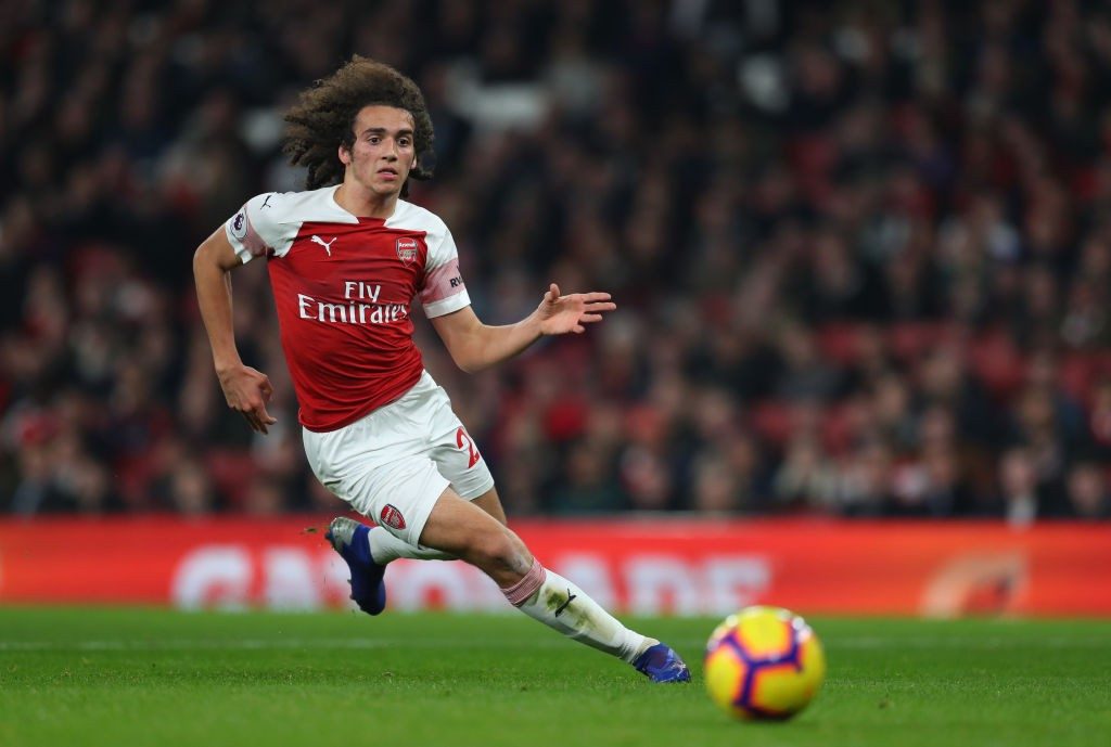 LONDON, ENGLAND - FEBRUARY 27: Matteo Guendouzi of Arsenal during the Premier League match between Arsenal FC and AFC Bournemouth at Emirates Stadium on February 27, 2019 in London, United Kingdom. (Photo by Catherine Ivill/Getty Images)