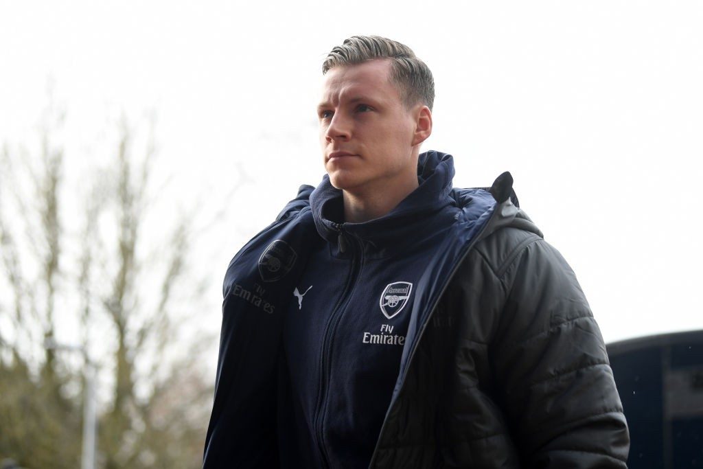 HUDDERSFIELD, ENGLAND - FEBRUARY 09: Bernd Leno of Arsenal arrives at the stadium prior to the Premier League match between Huddersfield Town and Arsenal FC at John Smith's Stadium on February 9, 2019 in Huddersfield, United Kingdom. (Photo by Gareth Copley/Getty Images)