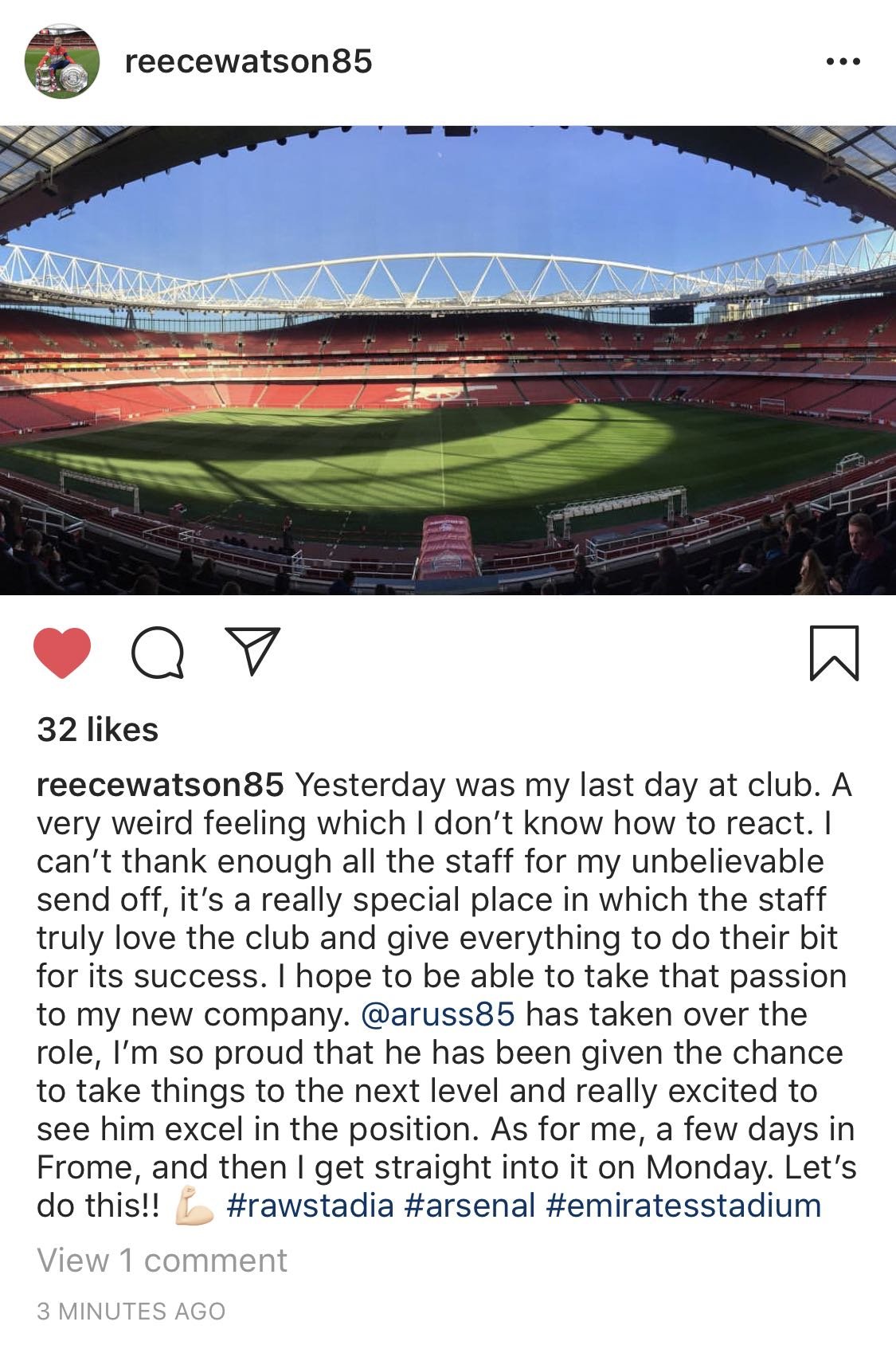reece watson instagram post 16 february 2019