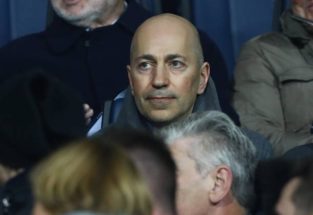 BERGAMO, ITALY - FEBRUARY 16:  Chief Executive Officer Ivan Gazidis looks on before the Serie A match between Atalanta BC and AC Milan at Stadio Atleti Azzurri d'Italia on February 16, 2019 in Bergamo, Italy.  (Photo by Marco Luzzani/Getty Images)