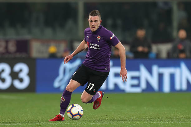 FLORENCE, ITALY - MARCH 10: Jordan Veretout of ACF Fiorentina in action during the Serie A match between ACF Fiorentina and SS Lazio at Stadio Artemio Franchi on March 10, 2019 in Florence, Italy.  (Photo by Gabriele Maltinti/Getty Images)