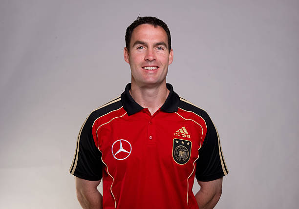 FRANKFURT AM MAIN, GERMANY - JUNE 03: Shad Forsythe poses during the official team photocall of the German FIFA 2010 World Cup squad on June 3, 2010 in Frankfurt am Main, Germany. (Photo by Oliver Hurst-Pool/Getty Images)