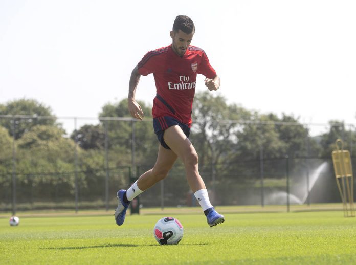 Dani Ceballos in training with Arsenal (Photo via Arsenal.com)
