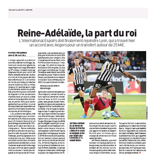 L'Equipe / 14th August 2019