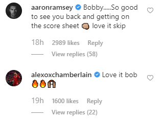 Aaron Ramsey and Alex Oxlade Chamberlain