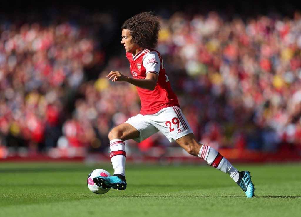 LONDON, ENGLAND - SEPTEMBER 01: Matteo Guendouzi of Arsenal during the Premier League match between Arsenal FC and Tottenham Hotspur at Emirates Stadium on September 01, 2019, in London, United Kingdom. (Photo by Catherine Ivill/Getty Images)