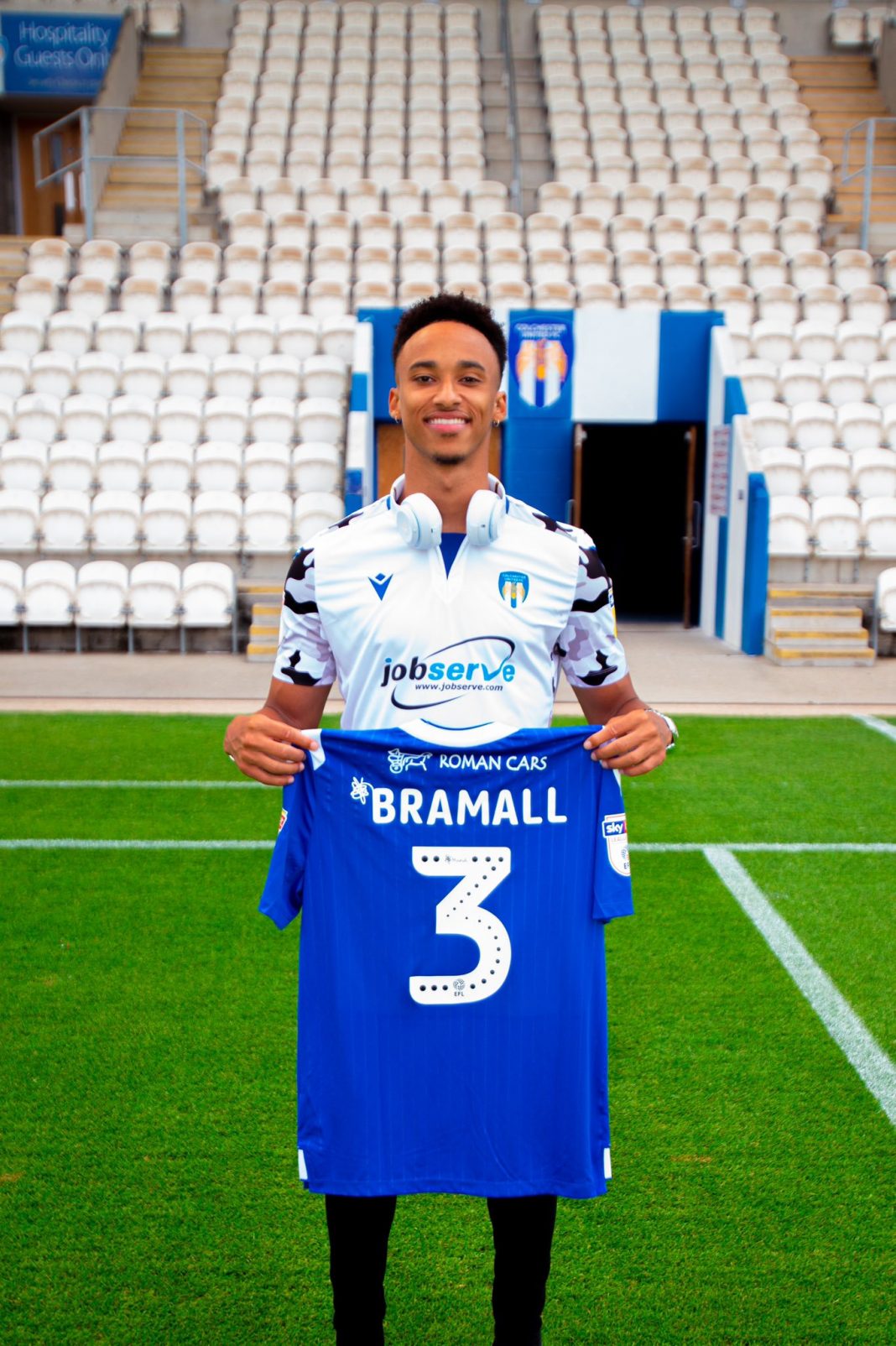 Cohen Bramall with Colchester United (Photo via Twitter / CohenBramall)